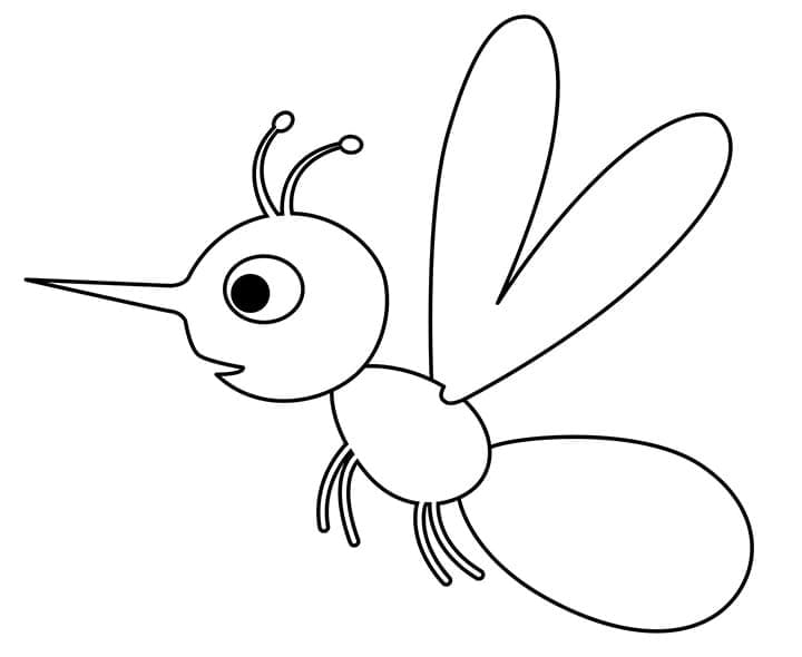 Dessin à colorier: Moustique (Animaux) #207175 - Coloriages à Imprimer Gratuits