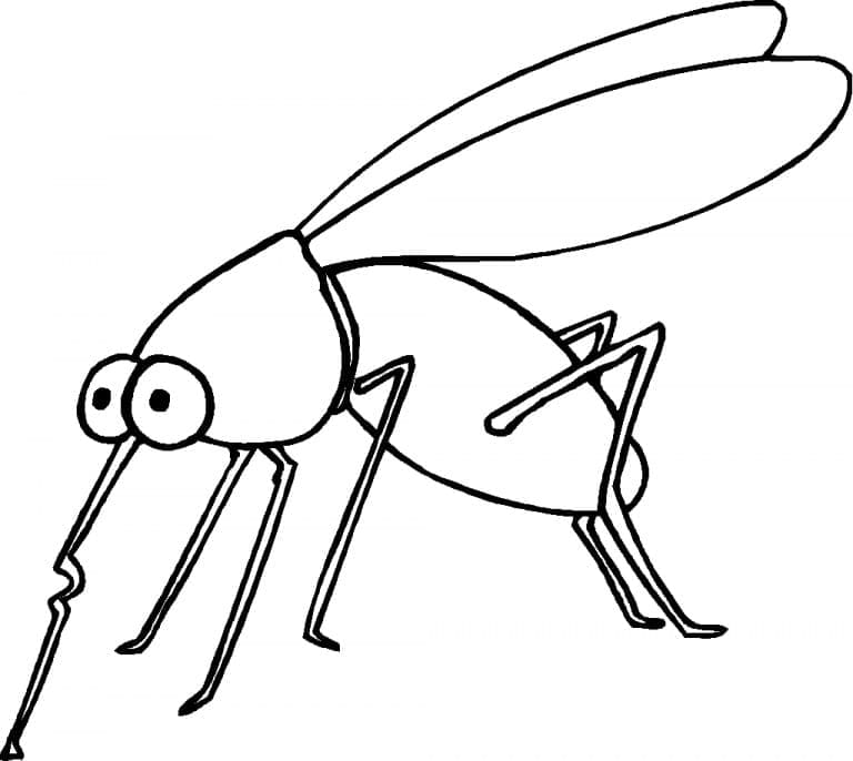 Dessin à colorier: Moustique (Animaux) #207180 - Coloriages à Imprimer Gratuits