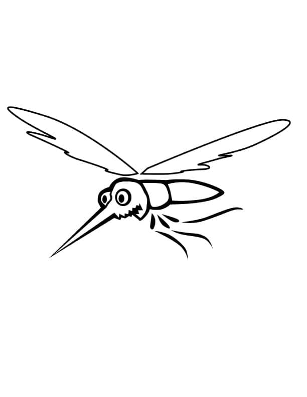 Dessin à colorier: Moustique (Animaux) #207182 - Coloriages à Imprimer Gratuits