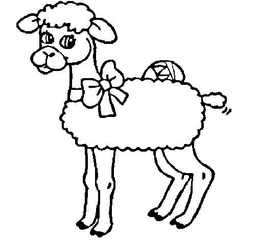 Dessin à colorier: Mouton (Animaux) #11466 - Coloriages à Imprimer Gratuits