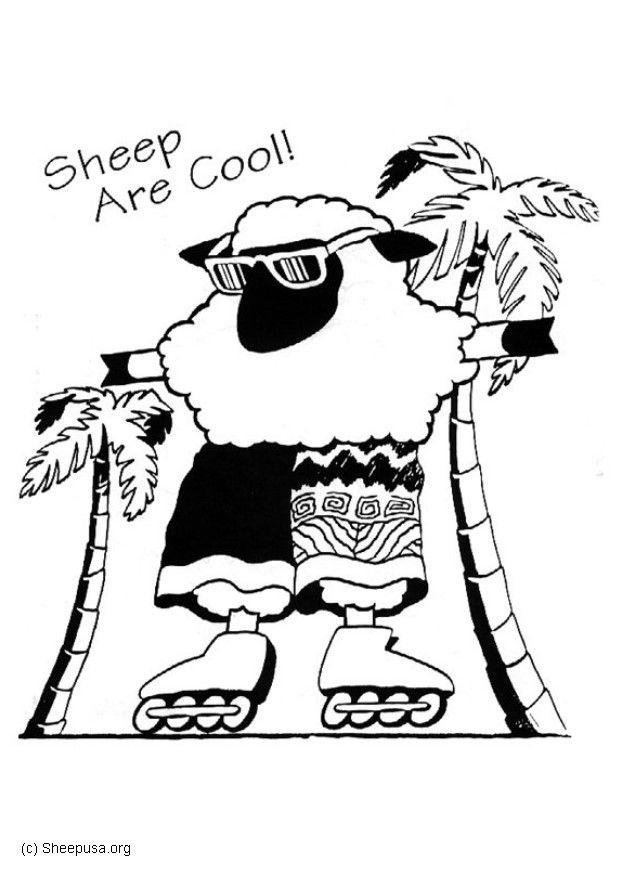 Dessin à colorier: Mouton (Animaux) #11482 - Coloriages à Imprimer Gratuits