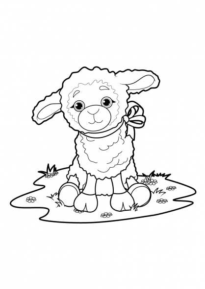 Dessin à colorier: Mouton (Animaux) #11494 - Coloriages à Imprimer Gratuits