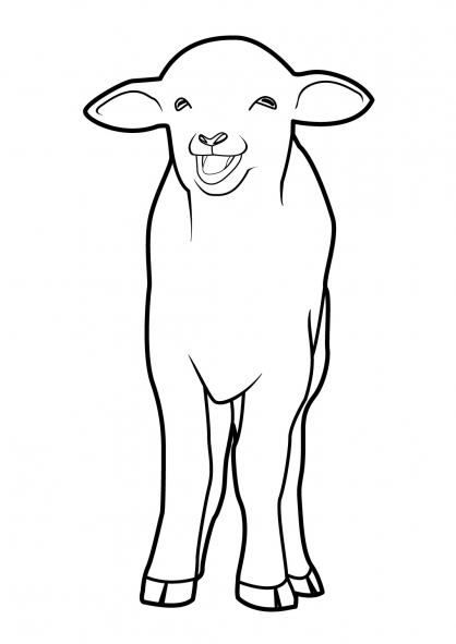 Dessin à colorier: Mouton (Animaux) #11496 - Coloriages à Imprimer Gratuits