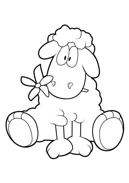 Dessin à colorier: Mouton (Animaux) #11520 - Coloriages à Imprimer Gratuits