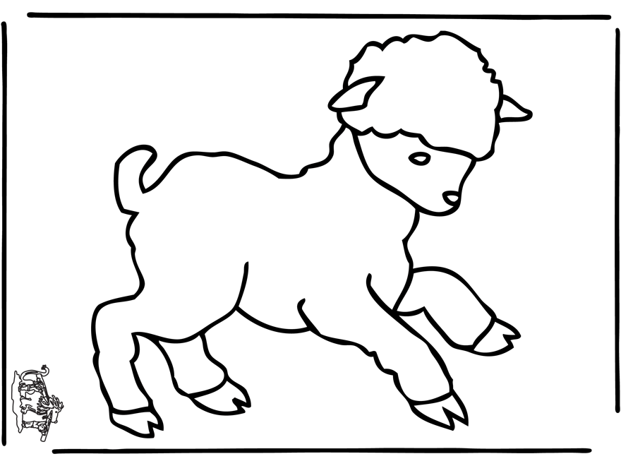 Dessin à colorier: Mouton (Animaux) #11559 - Coloriages à Imprimer Gratuits