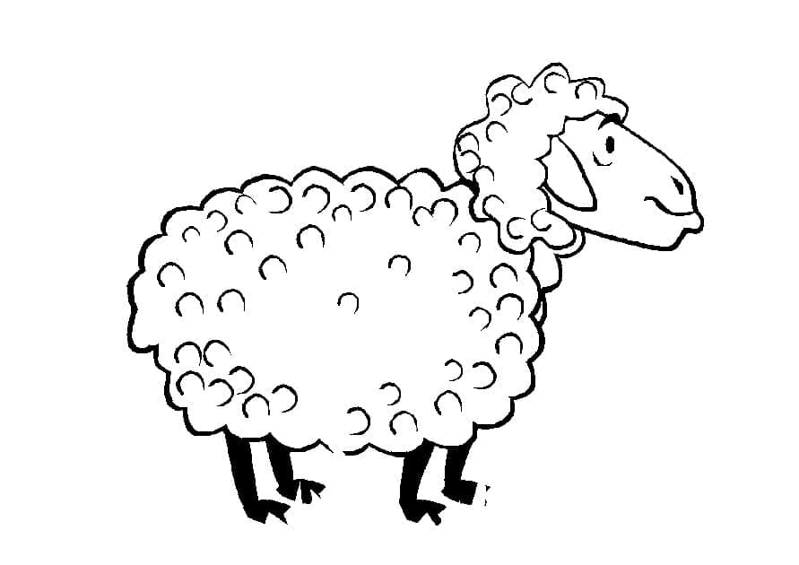 Dessin Mouton #198641 à colorier de la série Animaux, gratuit à télécharger et imprimer