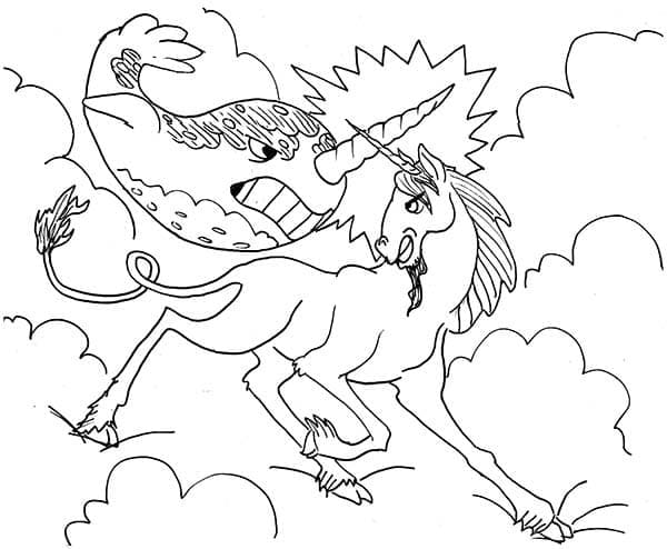 Dessin à colorier Narval #186644 issu de la collection Animaux, prêt à imprimer