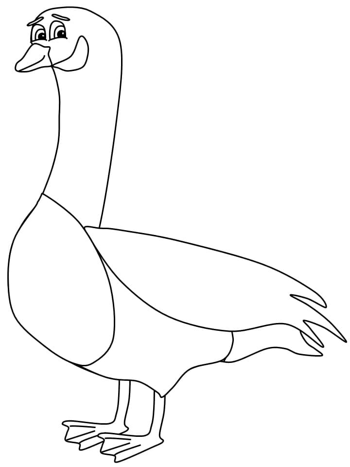 Page de coloriage Oie #188134, collection Animaux, à imprimer et colorier Page de coloriage Oie #188134, collection Animaux, à imprimer et colorier