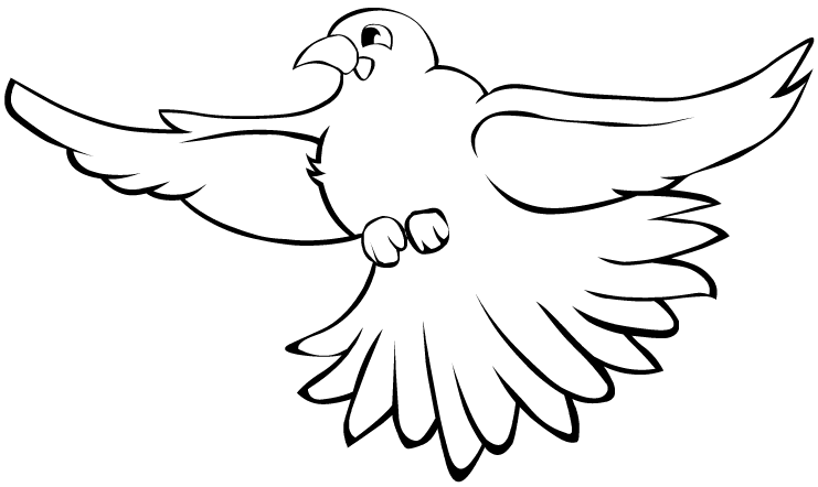 Dessin à colorier: Oiseaux (Animaux) #11891 - Coloriages à imprimer
