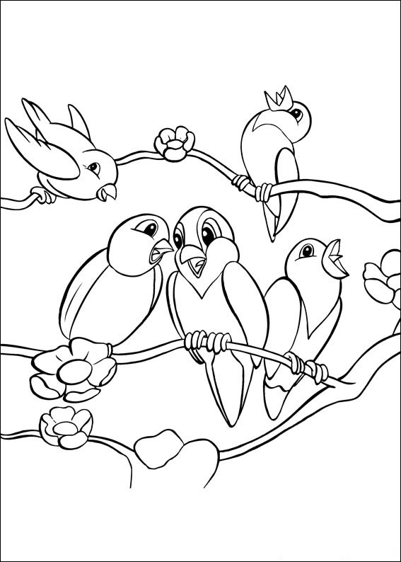 Dessin à colorier: Oiseaux (Animaux) #11906 - Coloriages à Imprimer Gratuits