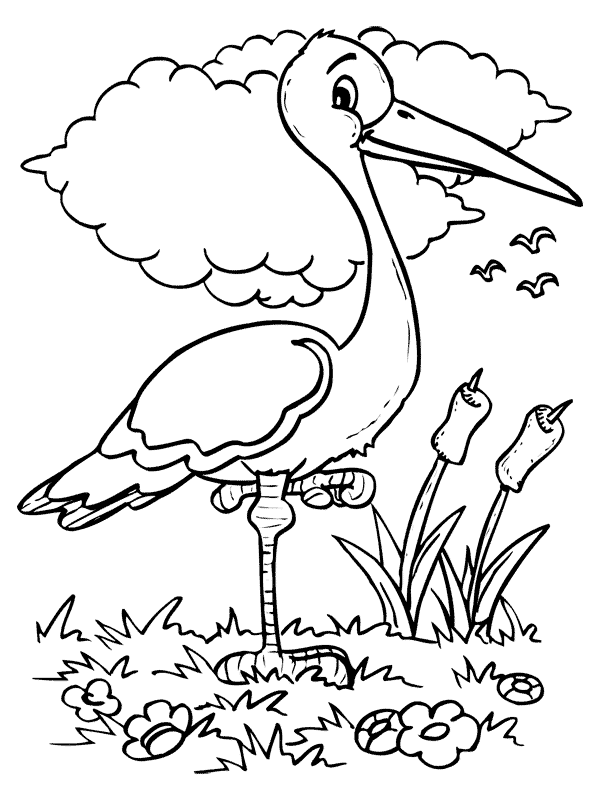 Dessin à colorier: Oiseaux (Animaux) #11920 - Coloriages à Imprimer Gratuits