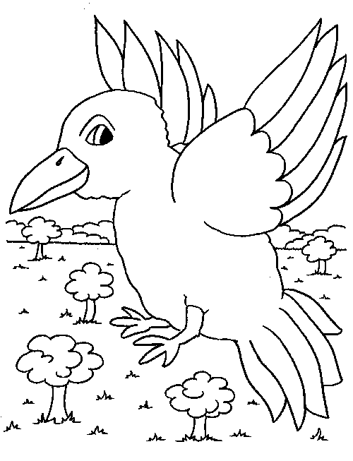 Dessin à colorier: Oiseaux (Animaux) #11967 - Coloriages à Imprimer Gratuits