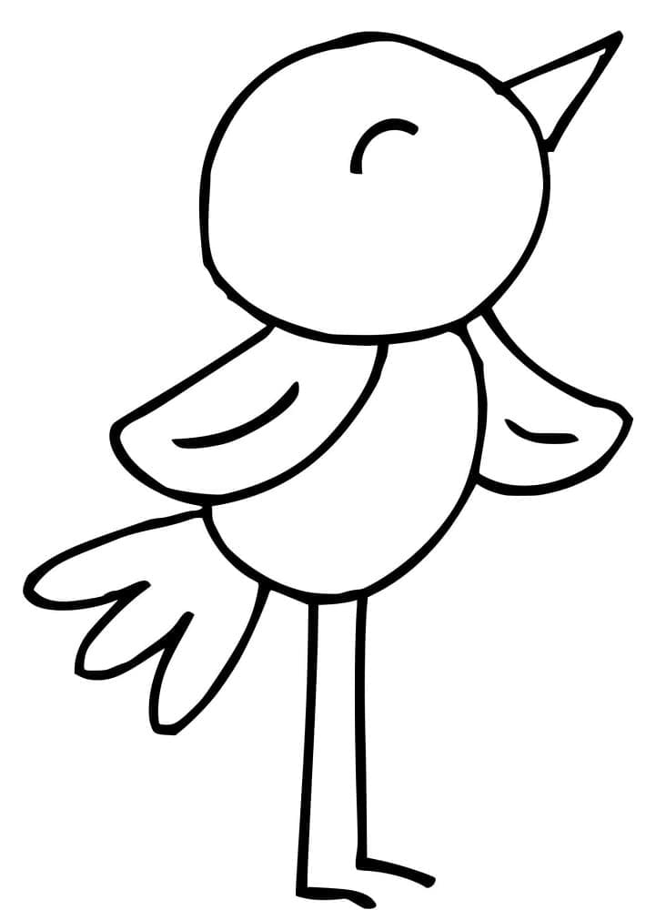 Coloriage gratuit Oiseaux #175018 de la collection Animaux à imprimer
