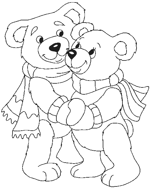 Dessin à colorier: Ours (Animaux) #12309 - Coloriages à Imprimer Gratuits