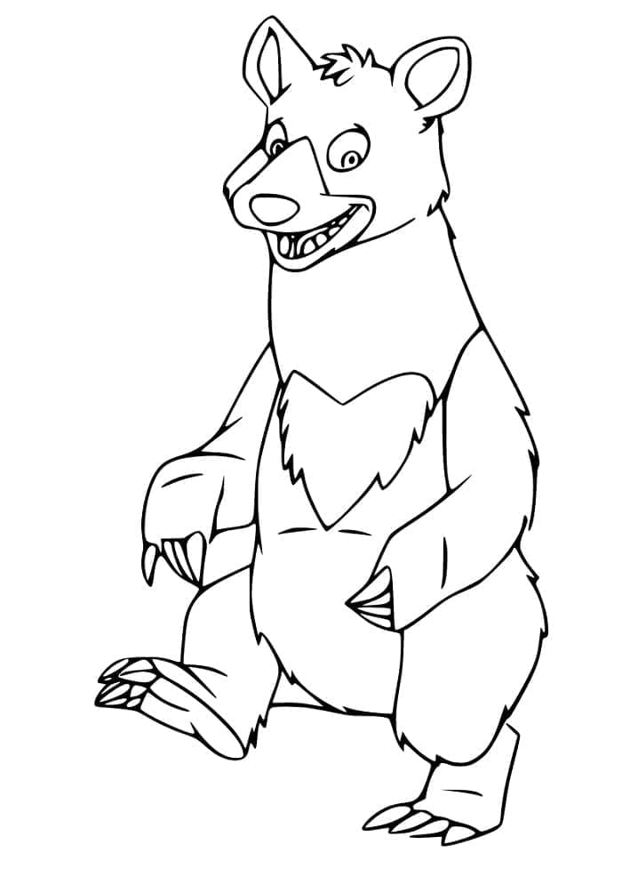 Coloriage à imprimer Ours #180726 de la série Animaux, gratuit pour enfants et adultes