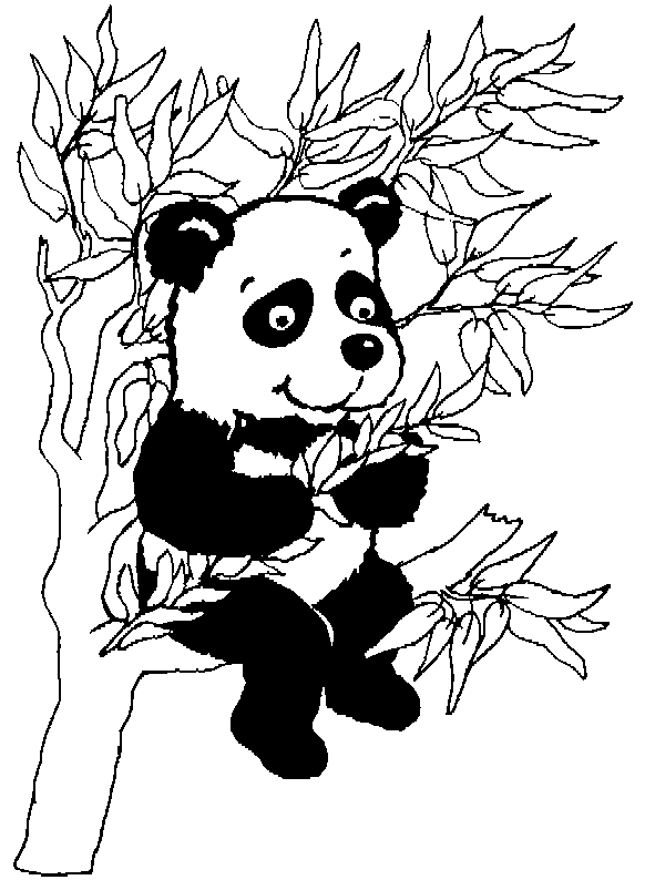 Dessin à colorier: Panda (Animaux) #12448 - Coloriages à Imprimer Gratuits