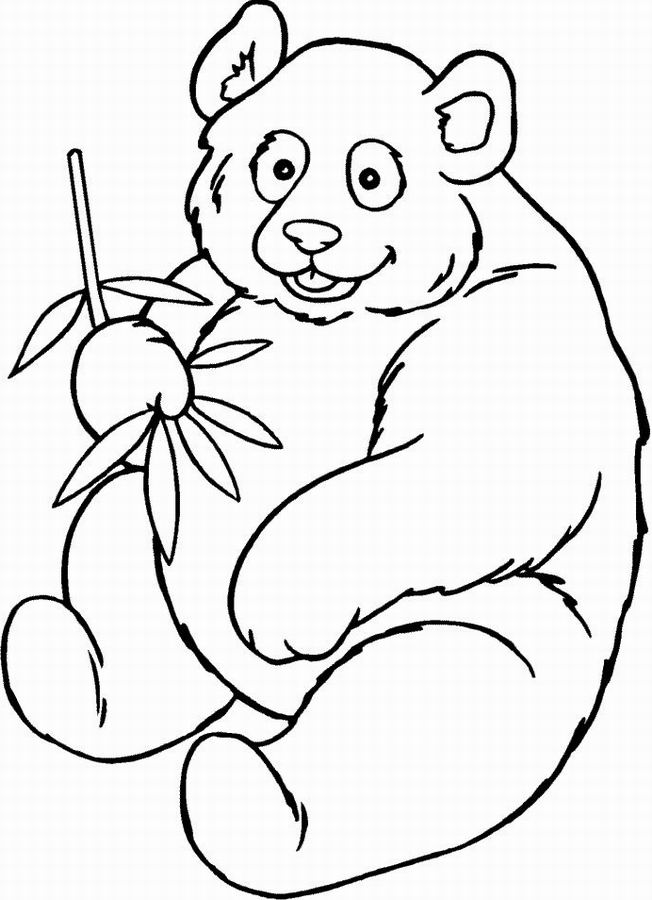 Dessin à colorier: Panda (Animaux) #12455 - Coloriages à Imprimer Gratuits