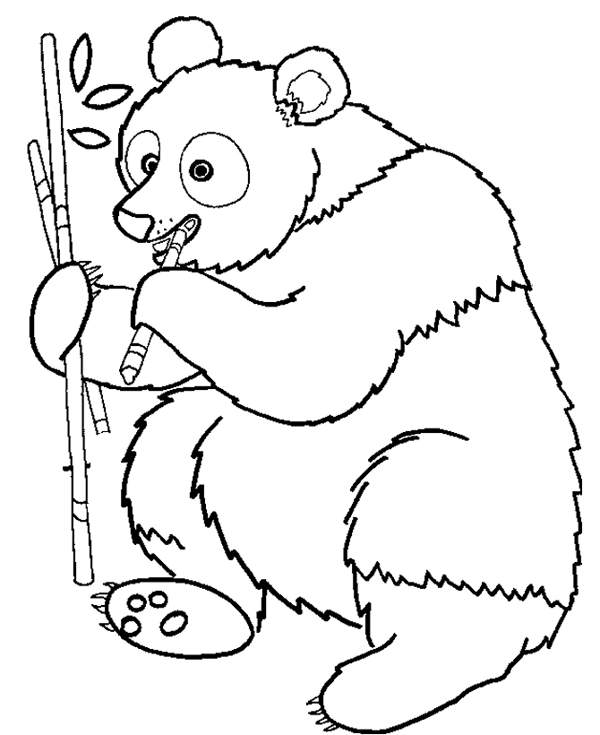Dessin à colorier: Panda (Animaux) #12463 - Coloriages à Imprimer Gratuits