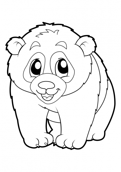 Dessin à colorier: Panda (Animaux) #12464 - Coloriages à Imprimer Gratuits