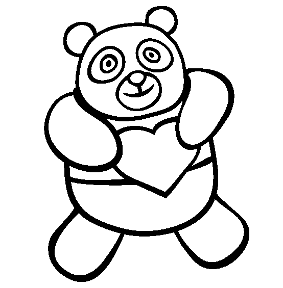 Dessin à colorier: Panda (Animaux) #12471 - Coloriages à Imprimer Gratuits