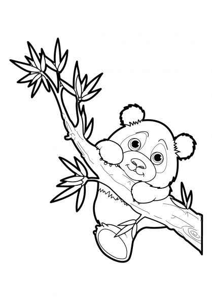 Dessin à colorier: Panda (Animaux) #12476 - Coloriages à Imprimer Gratuits
