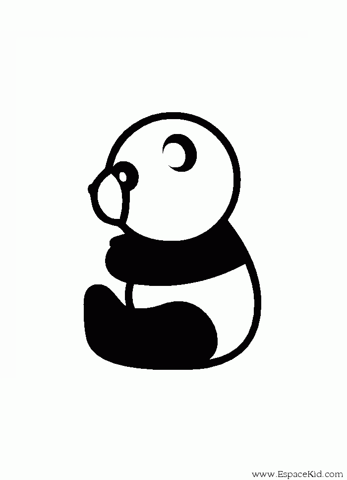 Dessin à colorier: Panda (Animaux) #12477 - Coloriages à Imprimer Gratuits