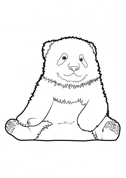 Dessin à colorier: Panda (Animaux) #12483 - Coloriages à Imprimer Gratuits