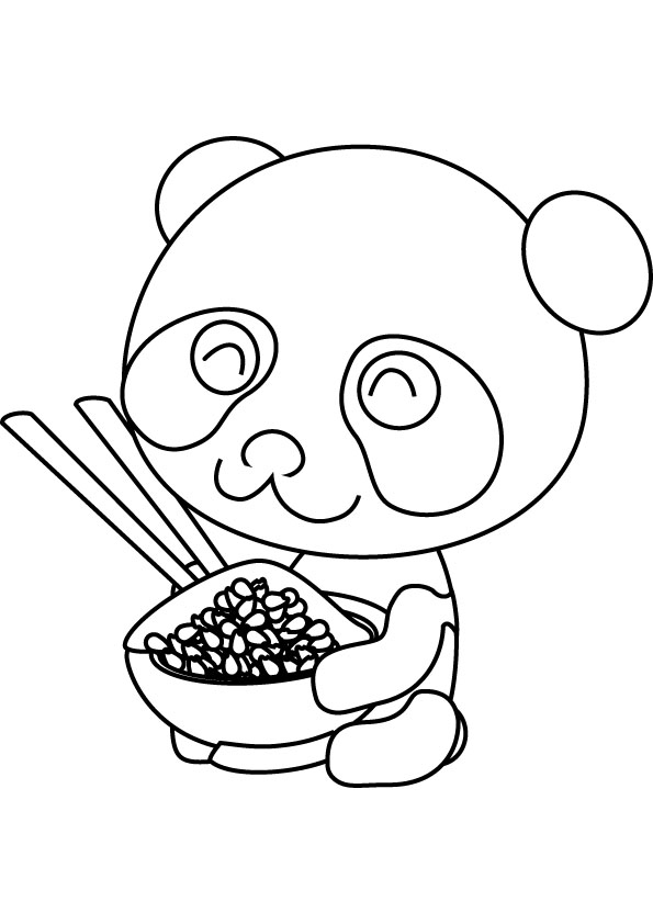 Dessin à colorier: Panda (Animaux) #12494 - Coloriages à Imprimer Gratuits