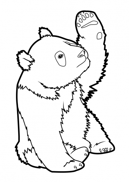 Dessin à colorier: Panda (Animaux) #12503 - Coloriages à Imprimer Gratuits