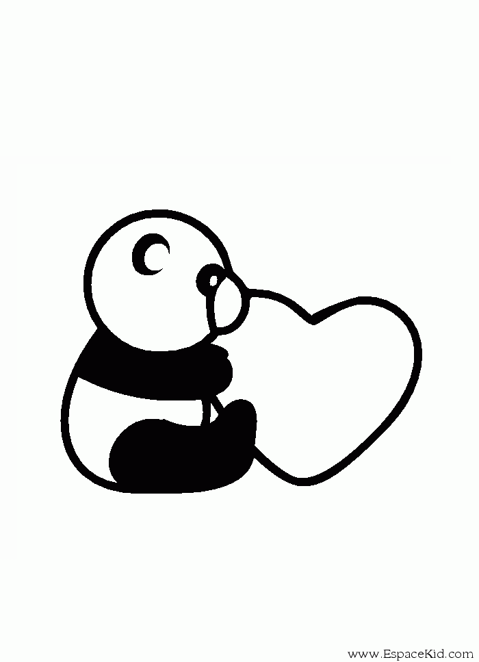 Dessin à colorier: Panda (Animaux) #12505 - Coloriages à Imprimer Gratuits