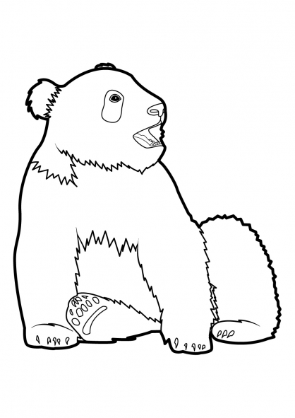 Dessin à colorier: Panda (Animaux) #12514 - Coloriages à Imprimer Gratuits