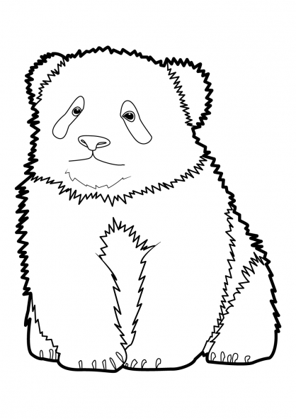Dessin à colorier: Panda (Animaux) #12518 - Coloriages à Imprimer Gratuits