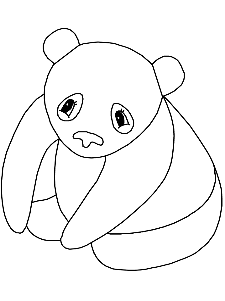 Dessin à colorier: Panda (Animaux) #12537 - Coloriages à Imprimer Gratuits