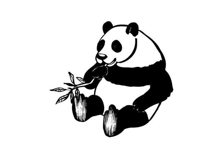 Dessin à colorier: Panda (Animaux) #12586 - Coloriages à Imprimer Gratuits
