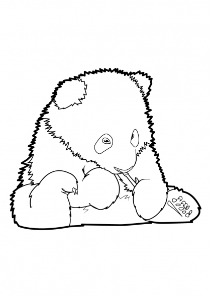 Dessin à colorier: Panda (Animaux) #12631 - Coloriages à Imprimer Gratuits