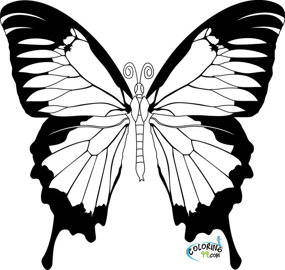 Dessin à colorier: Papillon (Animaux) #15664 - Coloriages à Imprimer Gratuits