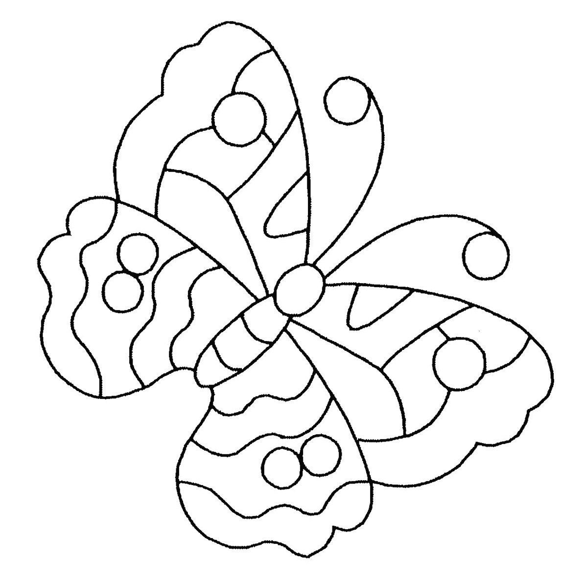 Dessin à colorier: Papillon (Animaux) #15670 - Coloriages à Imprimer Gratuits