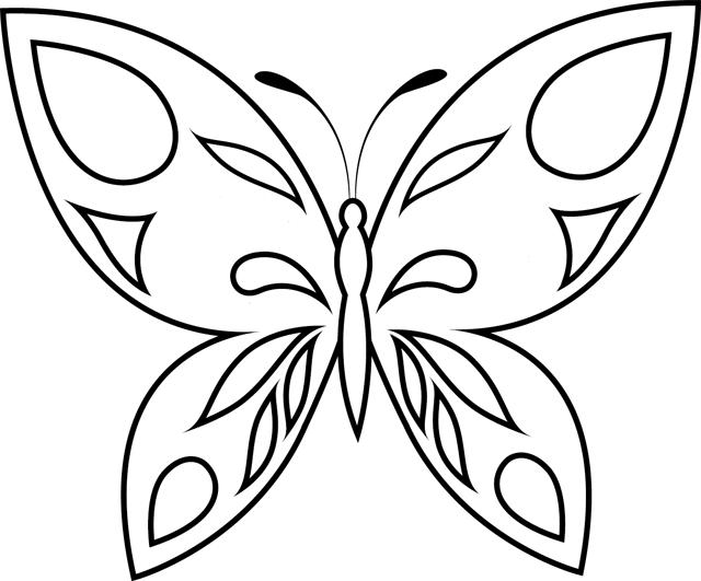 Dessin à colorier: Papillon (Animaux) #15696 - Coloriages à Imprimer Gratuits