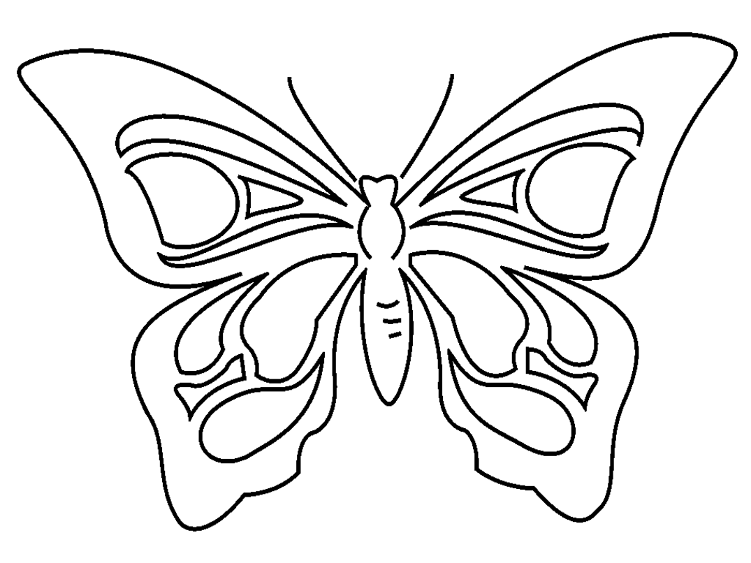 Dessin à colorier: Papillon (Animaux) #15707 - Coloriages à Imprimer Gratuits