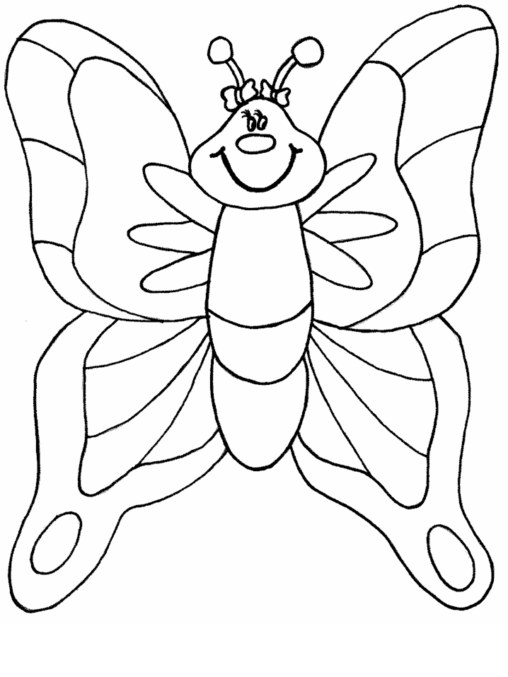 Dessin à colorier: Papillon (Animaux) #15712 - Coloriages à Imprimer Gratuits