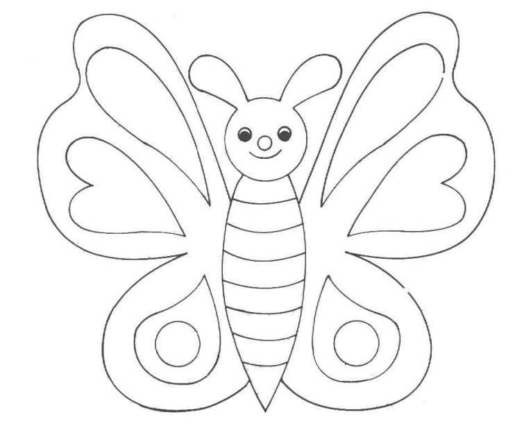 Dessin à colorier: Papillon (Animaux) #15727 - Coloriages à Imprimer Gratuits