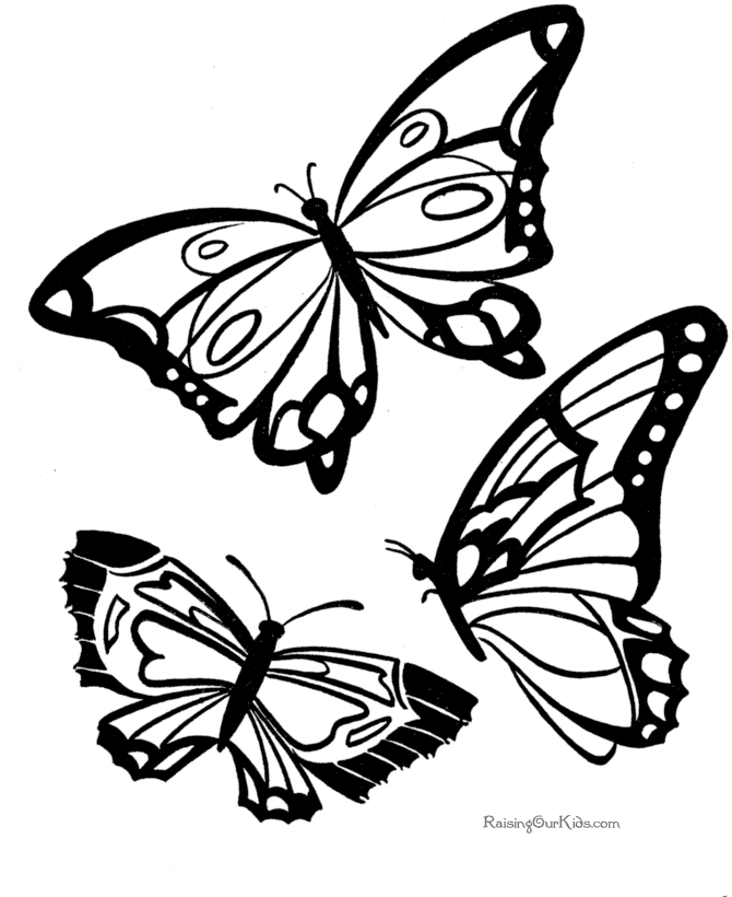 Dessin à colorier: Papillon (Animaux) #15730 - Coloriages à Imprimer Gratuits