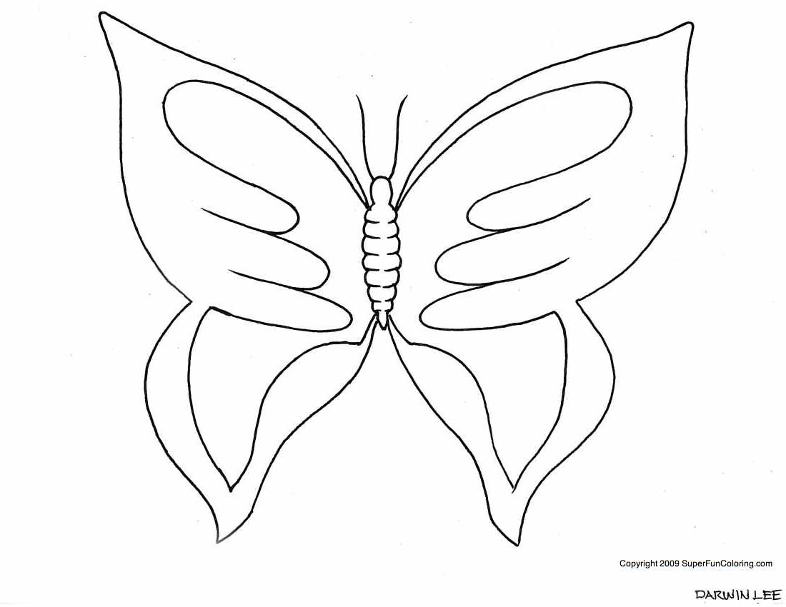 Dessin à colorier: Papillon (Animaux) #15738 - Coloriages à Imprimer Gratuits