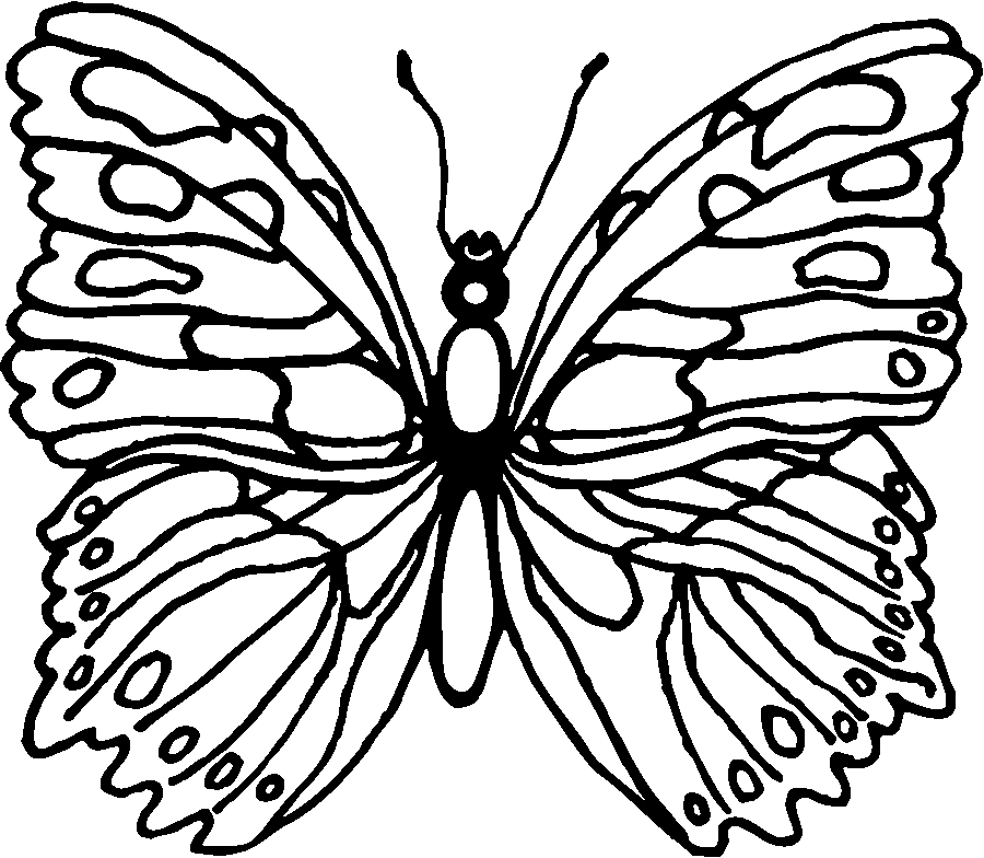 Dessin à colorier: Papillon (Animaux) #15746 - Coloriages à Imprimer Gratuits
