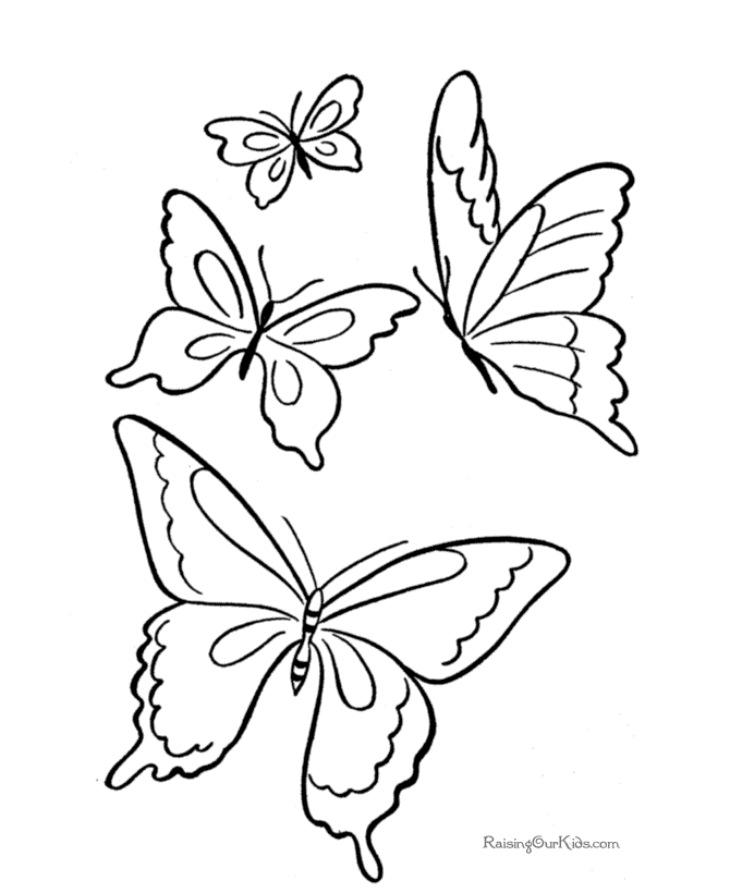Dessin à colorier: Papillon (Animaux) #15747 - Coloriages à Imprimer Gratuits