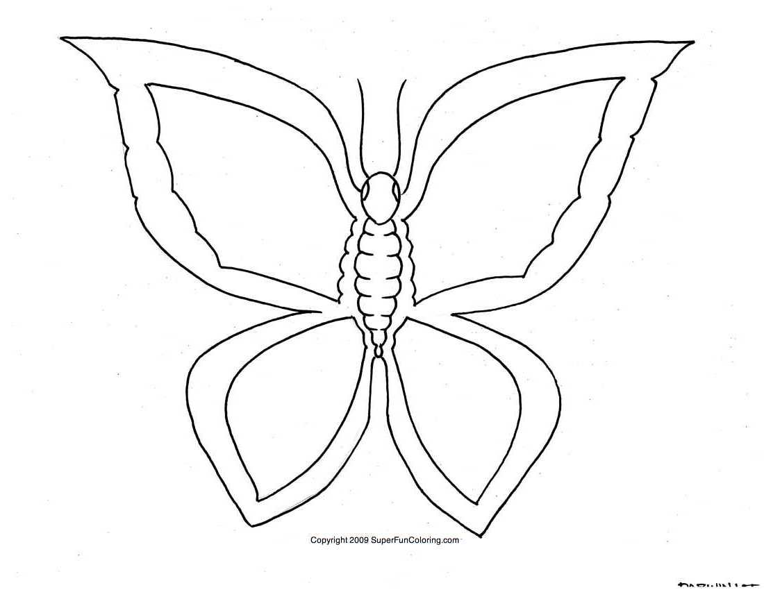 Dessin à colorier: Papillon (Animaux) #15756 - Coloriages à Imprimer Gratuits