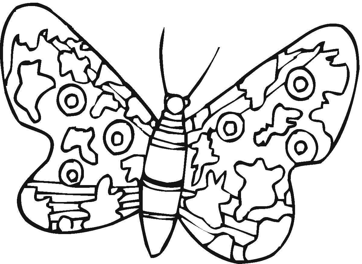 Dessin à colorier: Papillon (Animaux) #15769 - Coloriages à Imprimer Gratuits