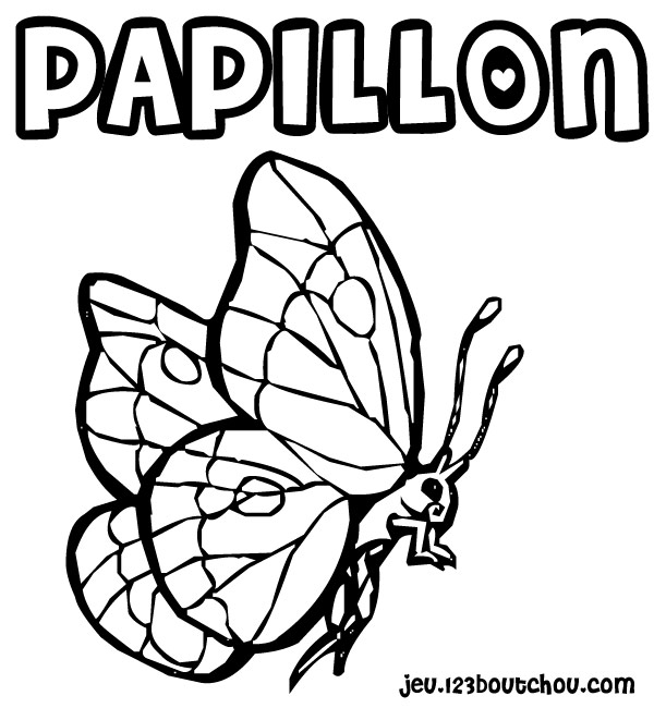 Dessin à colorier: Papillon (Animaux) #15770 - Coloriages à Imprimer Gratuits