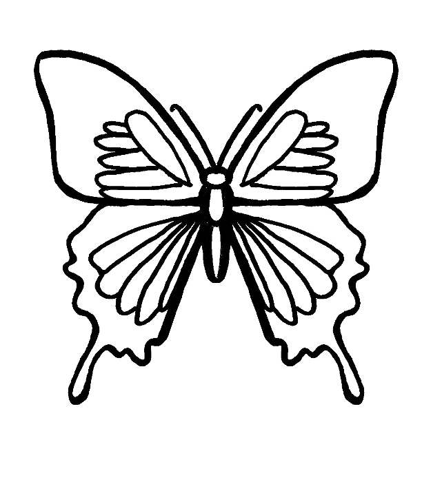Dessin à colorier: Papillon (Animaux) #15779 - Coloriages à Imprimer Gratuits
