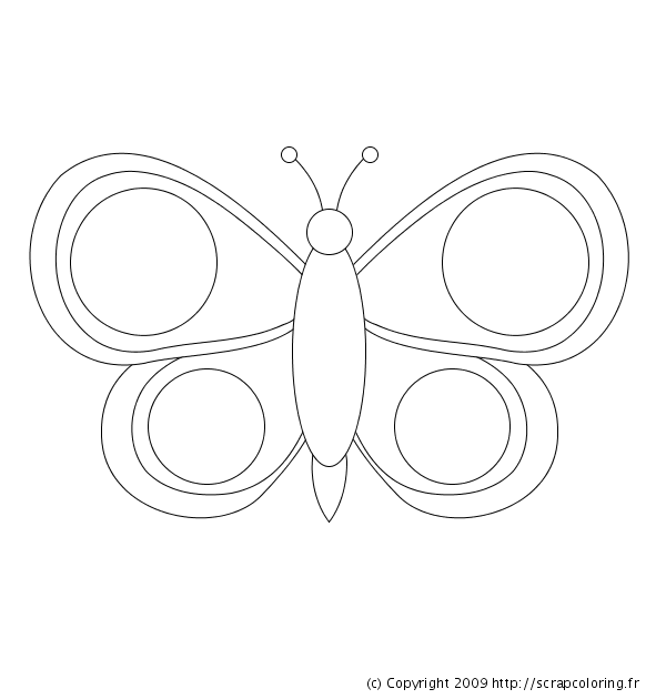 Dessin à colorier: Papillon (Animaux) #15784 - Coloriages à Imprimer Gratuits